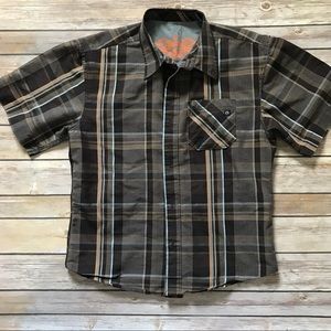 Current - Brown Button Down Plaid Shirt (S)